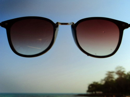 Sunglasses with beach @ Samed