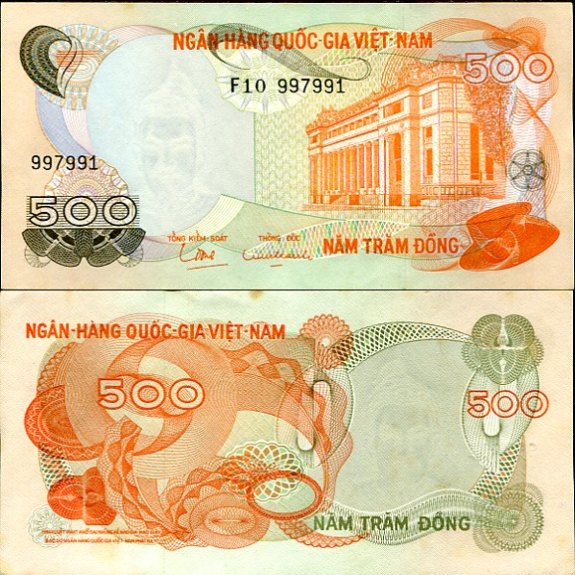 500 Dong Južný Vietnam 1970, Pick 28