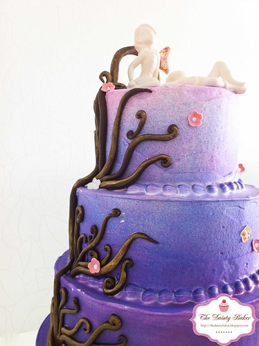 Ombre Fantasy Wedding cake-6