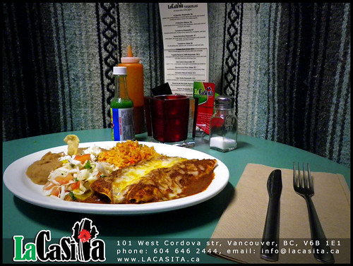 La Casita Gastown menu enchilada texas style
