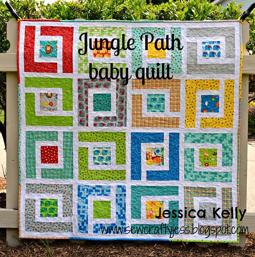 Moda Bake Shop Jungle Path baby quilt