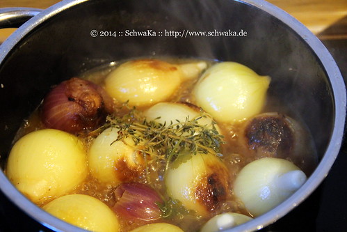 Brown-braised onions