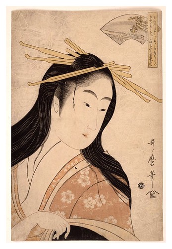021--Retrato de una cortesana 1795-1796 (ca.) -Kitagawa Utamaro- © The Trustees of the British Museum