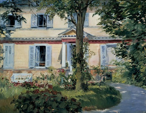 Edouard Manet - The House at Rueil [1882] by Gandalf's Gallery