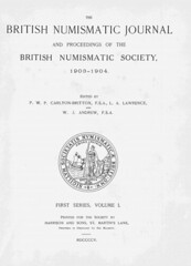 British Numismatic Journal 1903-1904