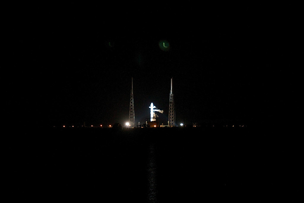 Falcon 9 on the pad