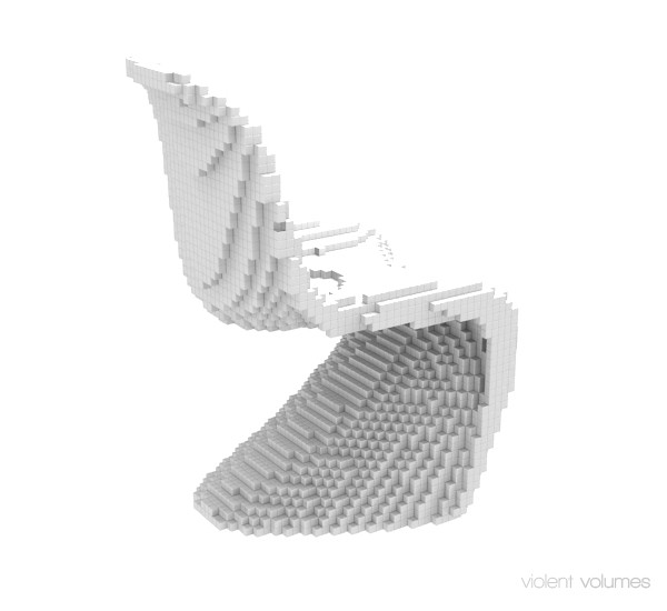 Voxel Chair white