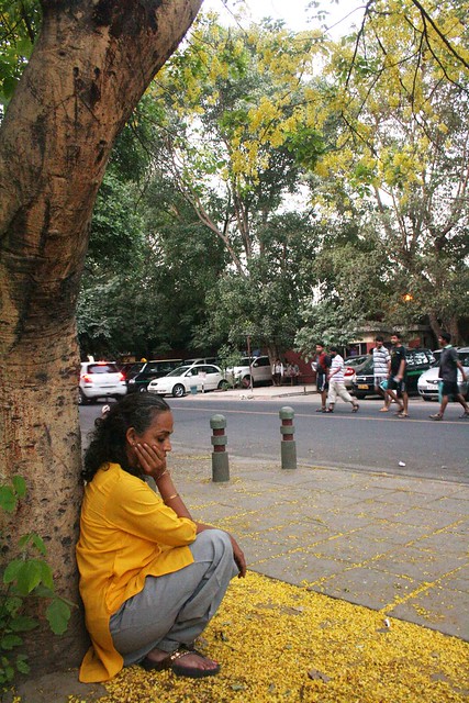 City Sighting - Arundhati Roy, Near Khanna Market