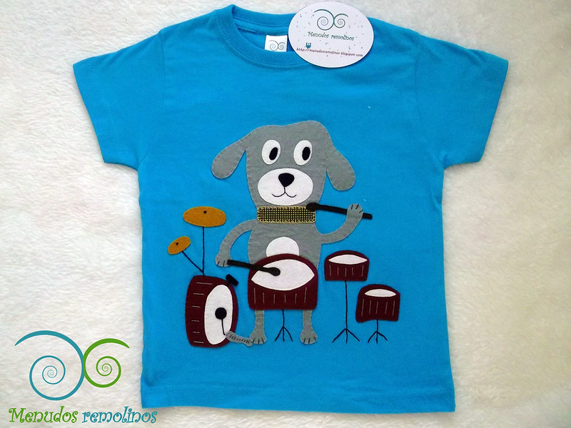 Camiseta perro con batería