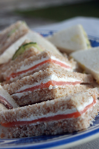 sandwich au saumon fumé