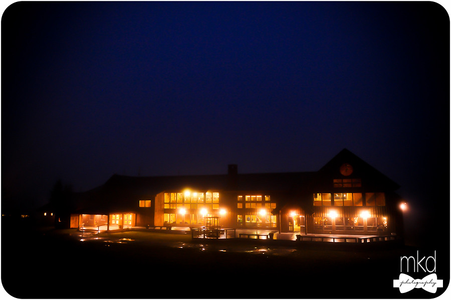 Saddleback Mountain Lodge at Night