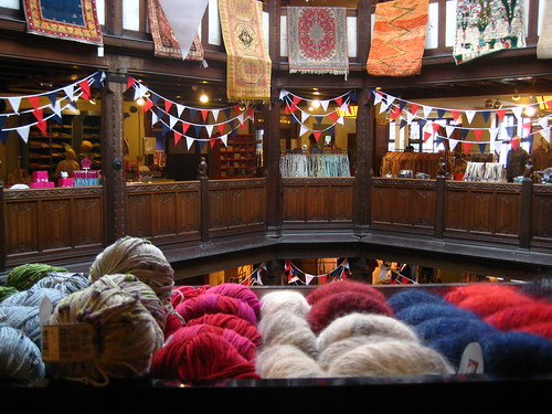 The yarn and fabric floor at Liberty's