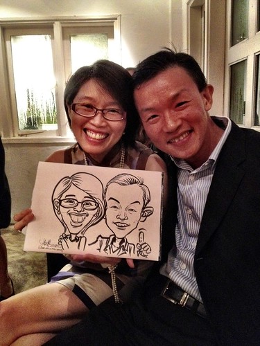 Caricature live sketching for Diageo Singapore Pte Ltd - 11