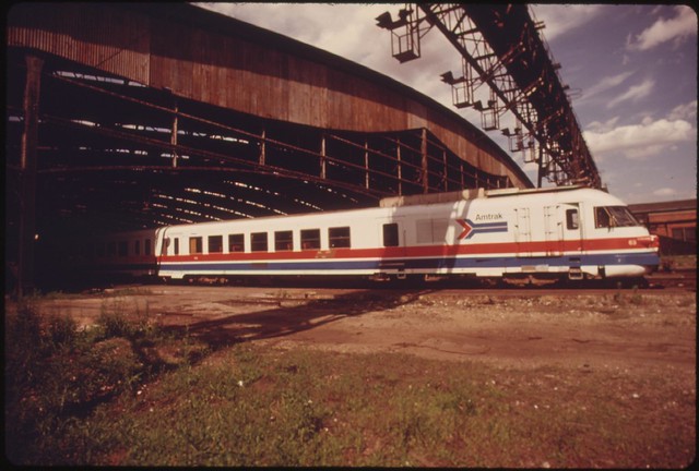 Amtrak turboliner passenger train in the yards at St. Louis Missouri, June 1974 | Flickr - Photo ...