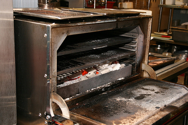 The Josper Grill uses slow-burning white charcoal for better retention of flavours