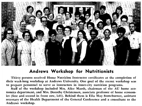Andrews Workshop for Nutritionists