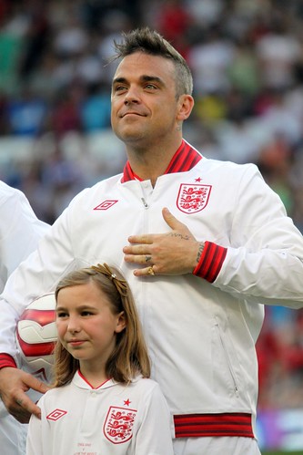 Robbie Williams at Soccer Aid