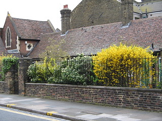Alms houses behind Clapton Pond, Hackney