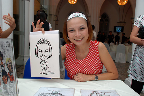caricature live sketching for Intel Mobile Communications Year-End celebrations - 1