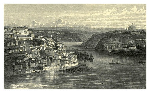 007-El puente suspendido entre Oporto y Villanueva de Gaia-Fair Lusitania -1874