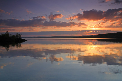 Sunset Reflections. by gordie broon. ( On Hols )