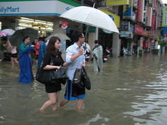 新北市板橋區暴雨成災，湯為筌攝