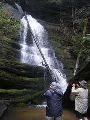 Brothers Photographing Falls