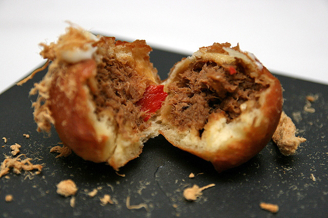 Mantou-like bun stuffed with pork
