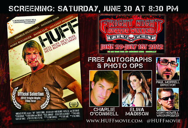 HUFF Movie Screening June 30th 8:30PM, Fright Night Film Festival, Louisville Kentucky