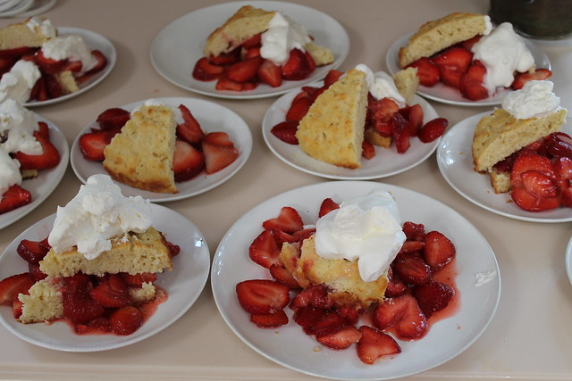 Our dessert...love strawberry shortcake