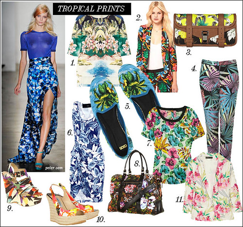 spring summer 2012 trend tropical floral print
