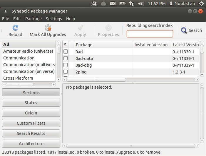 Ubuntu Run Package Manager From Terminal