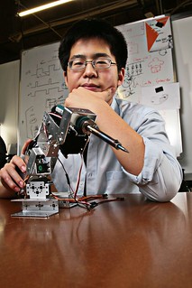 Maker Portraits May 24 2012 - Soldering robot arm