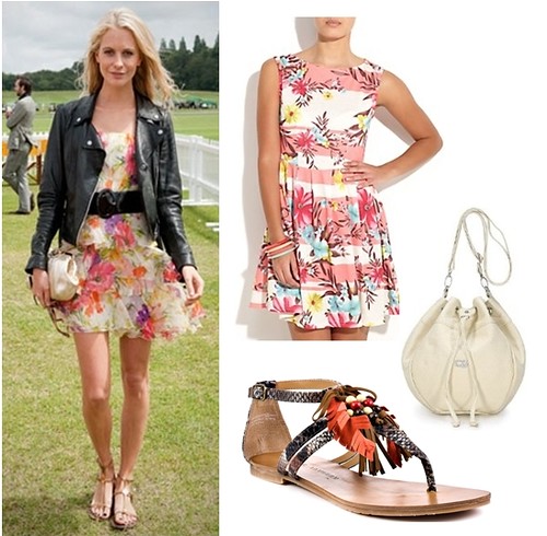 how to wear sandals - with short dress