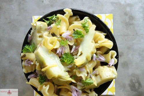 Artichoke Pasta with Butter, Lemon and Garlic