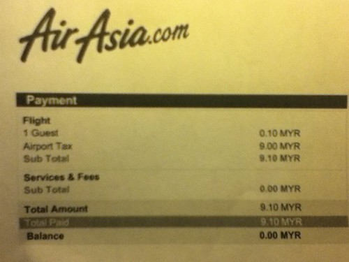 AirAsia ticket