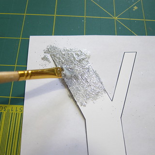 Iron Craft Challenge #11 - Glitter Letter Bunting