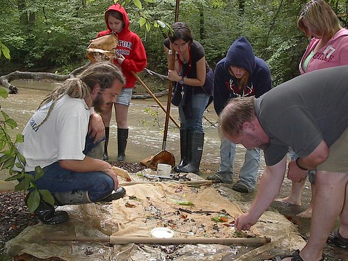 Water quality is monitored by volunteers with the Monday Creek Restoration Project. MCRP photo.