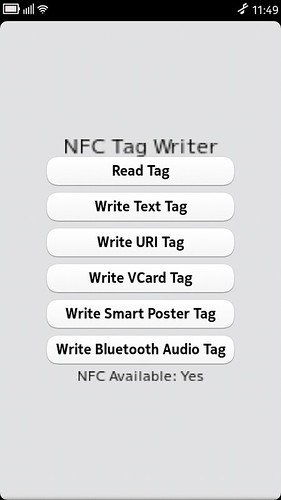 NFC Tag Writer
