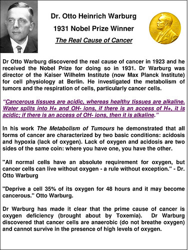 Dr Otto Warburg - The Real Cause of Cancer
