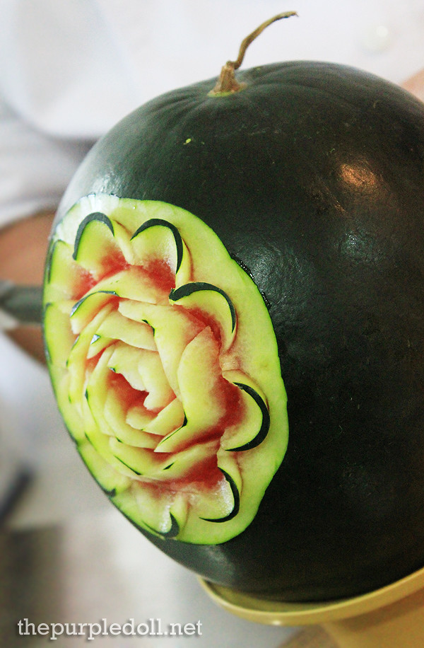 Carved Watermelon by Chef Billy Anislag