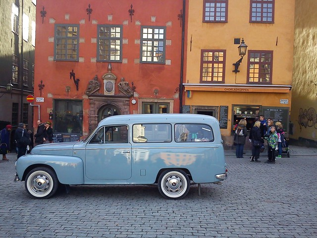 Mint conditioned Volvo Duett in Old Town Stockholm Sweden