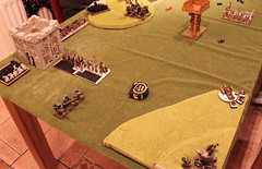 Turn 3a.3 - Dwarves - The state of play. Miners#2 come back onto the field. Hammerers reform.