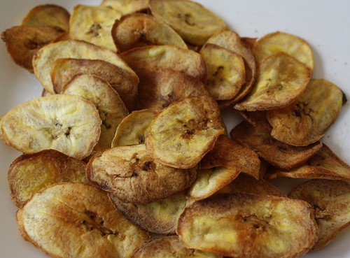 homemade plantain chips