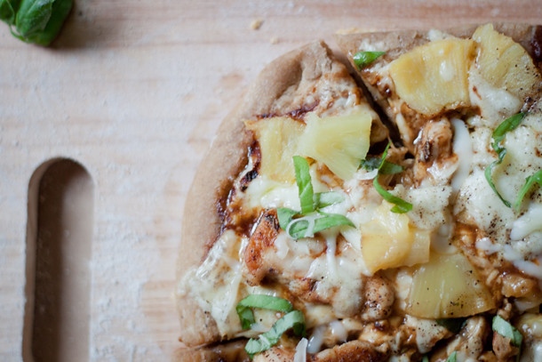Easy bbq chicken with pineapple pizza recipe