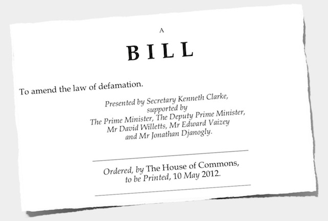 The Defamation Bill 2012