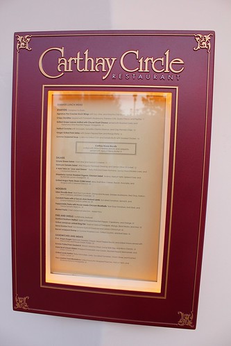 Carthay Circle Theatre menu