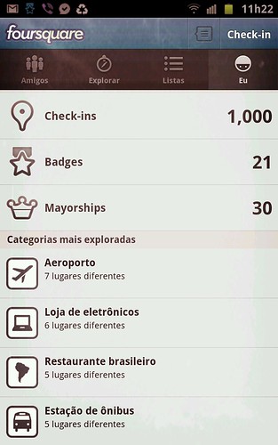 Foursquare - 1000 check-ins by Rogsil
