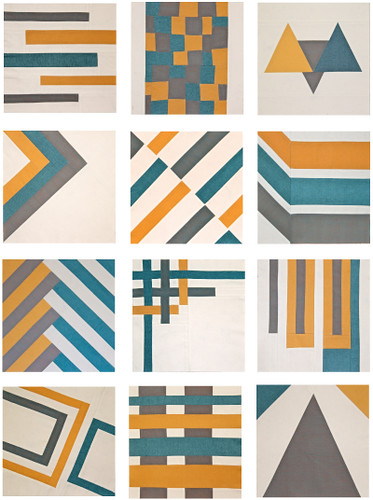 All 12 blocks from the Sew, Mama, Sew! Modern Block of the Month
