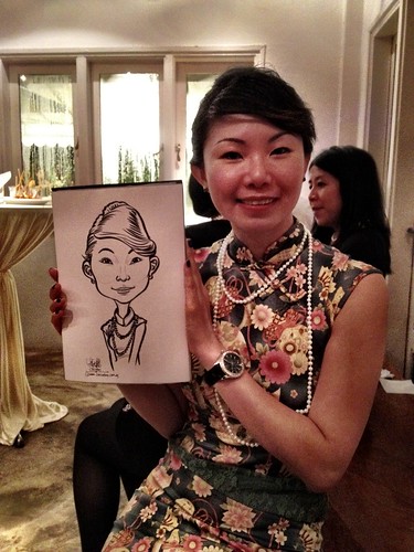 Caricature live sketching for Diageo Singapore Pte Ltd - 18